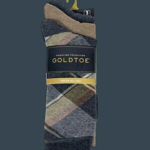 Gold Toe Mens Fresh All Day Socks Size 6-12  3 Pack